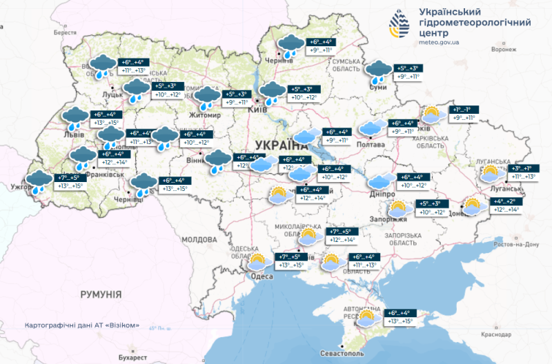 Як довго дощитиме — прогноз погоди в Україні на тиждень