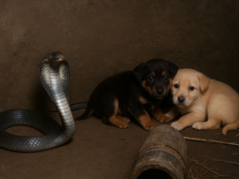 Чому королівська кобра насправді врятувала цих цуценят? Ця історія не про "співчуття"